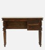 Ridhaan Sheesham Wood Writing Table In Scratch Resistant Provincial Teak Finish