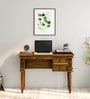 Ridhaan Sheesham Wood Writing Table In Scratch Resistant Provincial Teak Finish