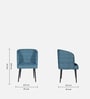Rieta Upholestery Dining Chair In Blue Colour Rieta Upholestery Dining Chair In Blue Colour