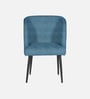 Rieta Upholestery Dining Chair In Blue Colour Rieta Upholestery Dining Chair In Blue Colour