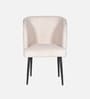Rieta Upholestery Dining Chair In White Colour Rieta Upholestery Dining Chair In White Colour