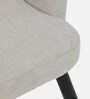 Rieta Upholestery Dining Chair In White Colour