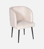 Rieta Upholestery Dining Chair In White Colour Rieta Upholestery Dining Chair In White Colour