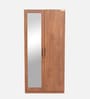 Riga Sheesham 2 Door Wardrobe in Fine Walnut Colour