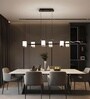Rigel 78W | 100 Cm | Google & Alexa | Height Adjustable Modern LED Chandelier for 3 Light Mode | Living Room, Dining, Bedroom, Hall, Kitchen, Office, Cafe, Luxury Decorative Lighting