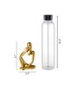 Right Hand Thinking Human Golden Artisanal Resin Sculpture Showpiece