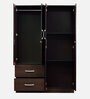 Rikotu 4 Door Wardrobe in Wenge Finish with Lock