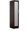 Rikotu 1 Door Wardrobe in Wenge Finish with Mirror