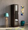 Rikotu 1 Door Wardrobe in Wenge Finish with Mirror