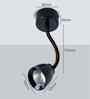 Riley 9W Flexible Spot Wall Light Black Body Warm White LED Adjustable Highlighter Light for Home