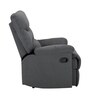 Riley Fabric 1 Seater Manual Recliner In Grey Colour