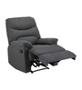 Riley Fabric 1 Seater Manual Recliner In Grey Colour