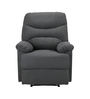 Riley Fabric 1 Seater Manual Recliner In Grey Colour