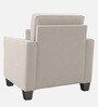Riley Velvet 1 Seater Sofa in Beige Colour
