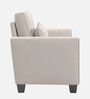 Riley Velvet 1 Seater Sofa in Beige Colour