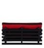 Rille Double Futon in Red Colour with Mattress
