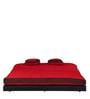 Rille Double Futon in Red Colour with Mattress