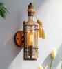 Rimini Copper Metal and Glass Wall Sconces