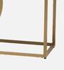 Ring Metal Console Table in Golden Finish