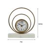 Rings Of Saturn Gold Aluminium Table Clock