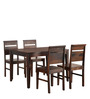 Rio Sheesham Wood 4 Seater Dining Set in Country Light Finish