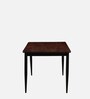 Rio Metal 6 Seater Dining Set In Scratch Resistant Brown & Black Finish Rio Metal 6 Seater Dining Set In Scratch Resistant Brown & Black Finish
