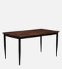 Rio Metal 6 Seater Dining Set In Scratch Resistant Brown & Black Finish Rio Metal 6 Seater Dining Set In Scratch Resistant Brown & Black Finish