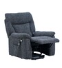 Rio American Fabric LIFT TOP FABRIC RECLINER 1S DARK BLUE