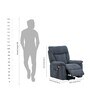 Rio American Fabric LIFT TOP FABRIC RECLINER 1S DARK BLUE