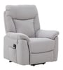 Rio American Fabric Motorized 1 Seater Recliner In Light Blue Color