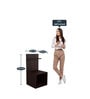Rio Bedside Table in Oak Brown Finish