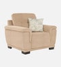 Rio Boucle Fabric 1 Seater Sofa In Beige Colour
