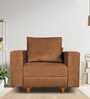 Rio Fabric 1 Seater Sofa in Beige Colour