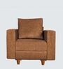 Rio Fabric 1 Seater Sofa in Beige Colour