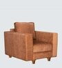 Rio Fabric 1 Seater Sofa in Beige Colour