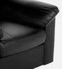Rio Leatherette 1 Seater Sofa in Black Colour