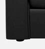 Rio Leatherette 1 Seater Sofa in Black Colour