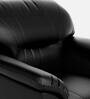 Rio Leatherette 1 Seater Sofa in Black Colour