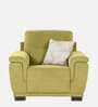 Rio Chenille Fabric 1 Seater Sofa In Olive Green Colour