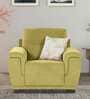 Rio Chenille Fabric 1 Seater Sofa In Olive Green Colour