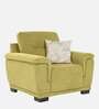 Rio Chenille Fabric 1 Seater Sofa In Olive Green Colour