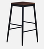 Rio Metal Bar Stool In Scratch Resistant Brown  Colour