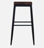 Rio Metal Bar Stool In Scratch Resistant Brown  Colour