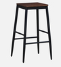 Rio Metal Bar Stool In Scratch Resistant Brown  Colour