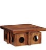 Lynden Sheesham Wood Coffee Table Set in Provincial Teak Finish