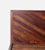Rio Sheesham Wood Queen Size Bed in Dark Brown Finish with Hydraulic Storage