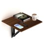 Rio Wall Mounted Folding Table (Set of 2) in Oak Brown  Finish