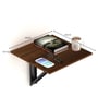 Rio Wall Mounted Folding Table (Set of 2) in Oak Brown  Finish