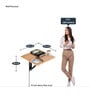 Rio Bedside Table in Intel Beige Finish