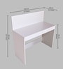 Rio Writing Table In Frosty White Finish